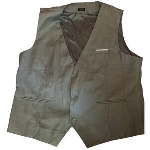 NWT Coofandy Men’s Vest Size XL Gray Formal Business